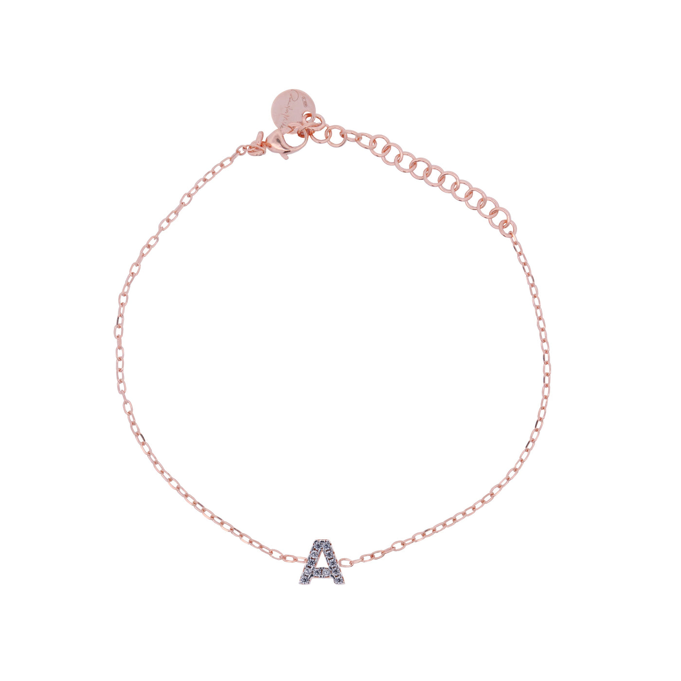 BRACCIALE LETTERA CON ZIRCONI