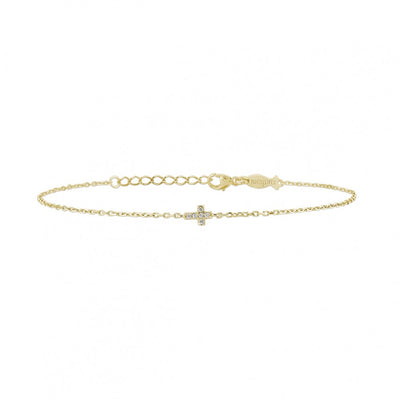 BRACCIALE CROCE ZIRCONI