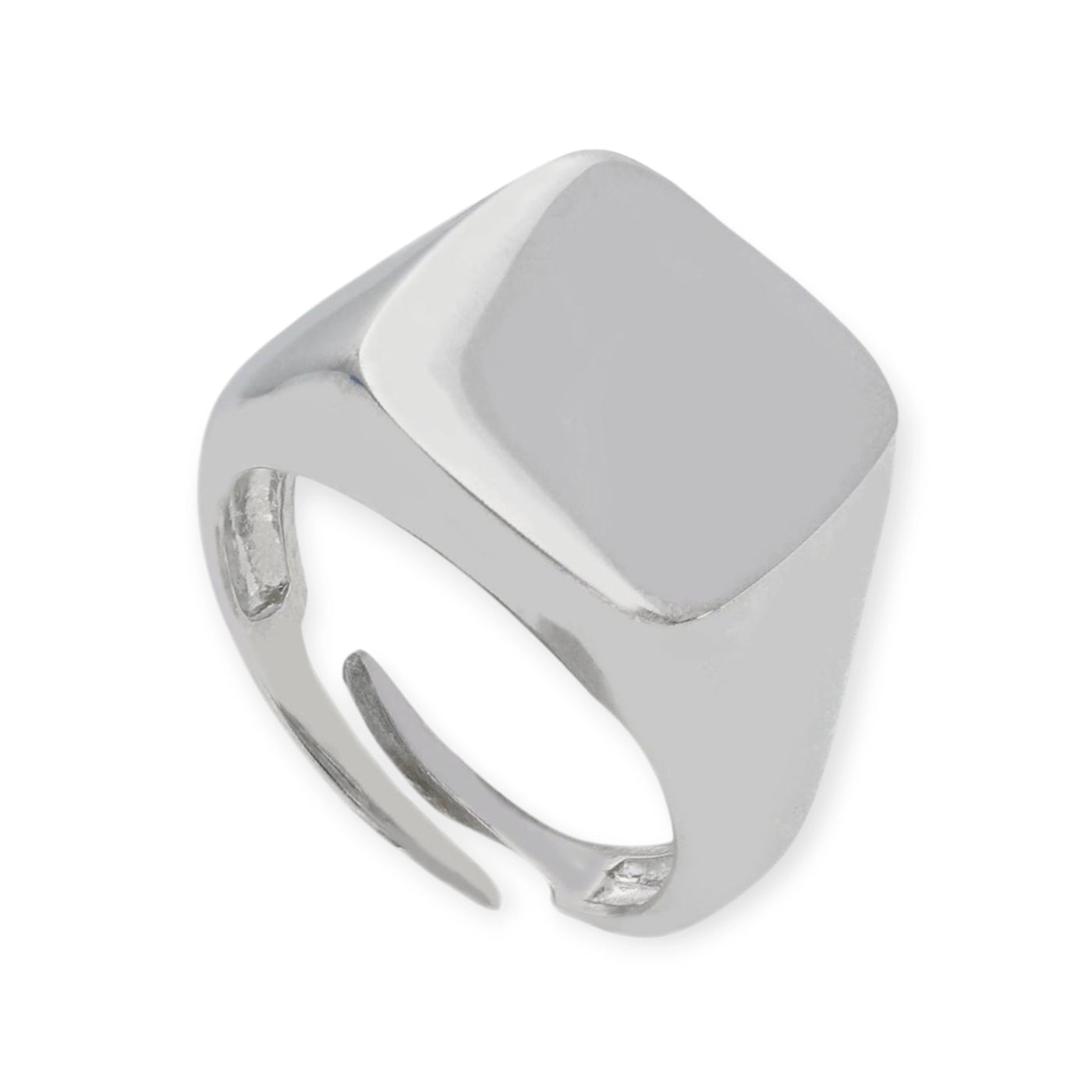 ANELLO QUADRATO IN ARGENTO