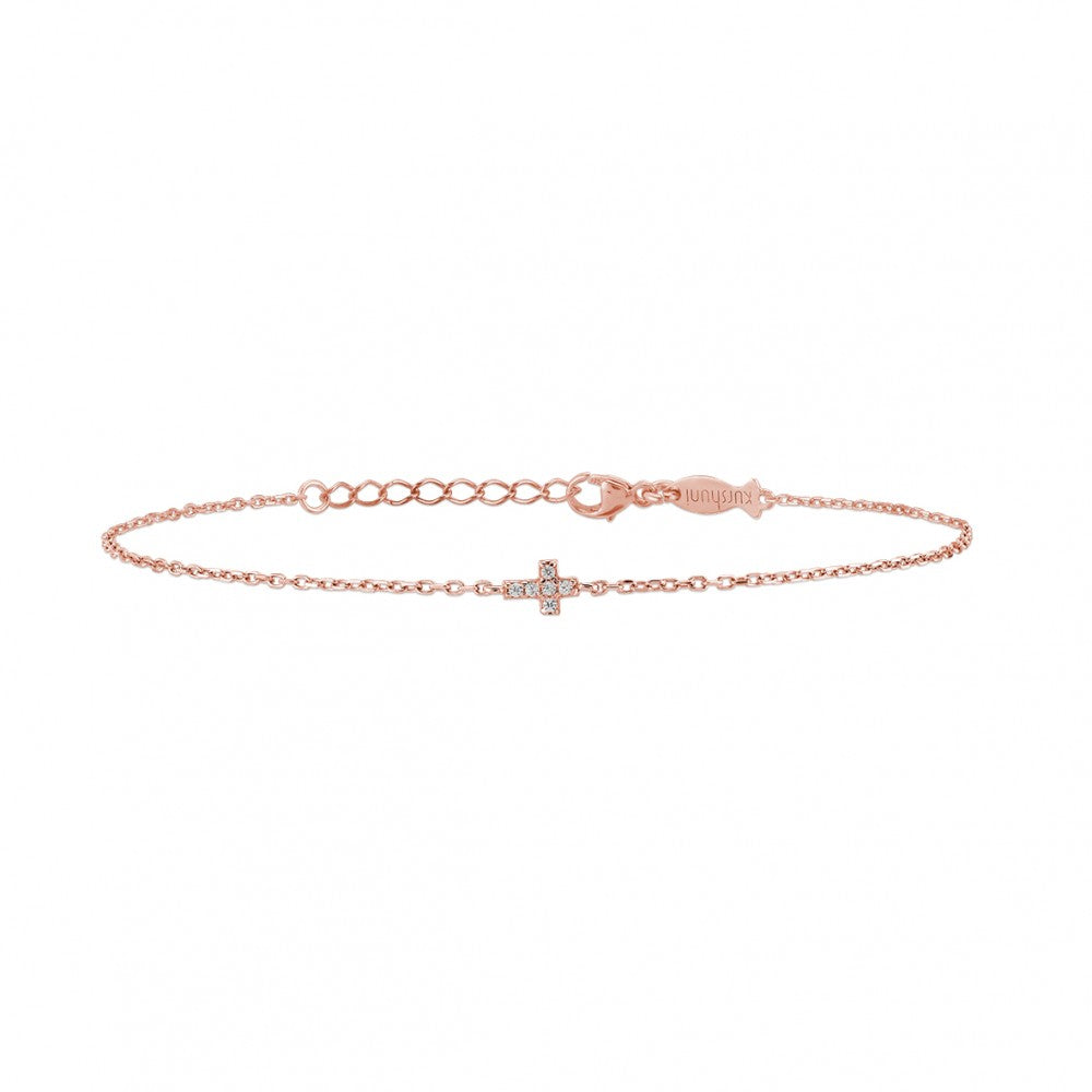 BRACCIALE CROCE ZIRCONI