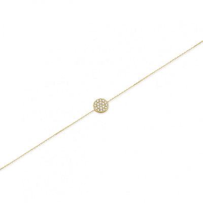 BRACCIALE CON TONDO CENTRALE CON ZIRCONI