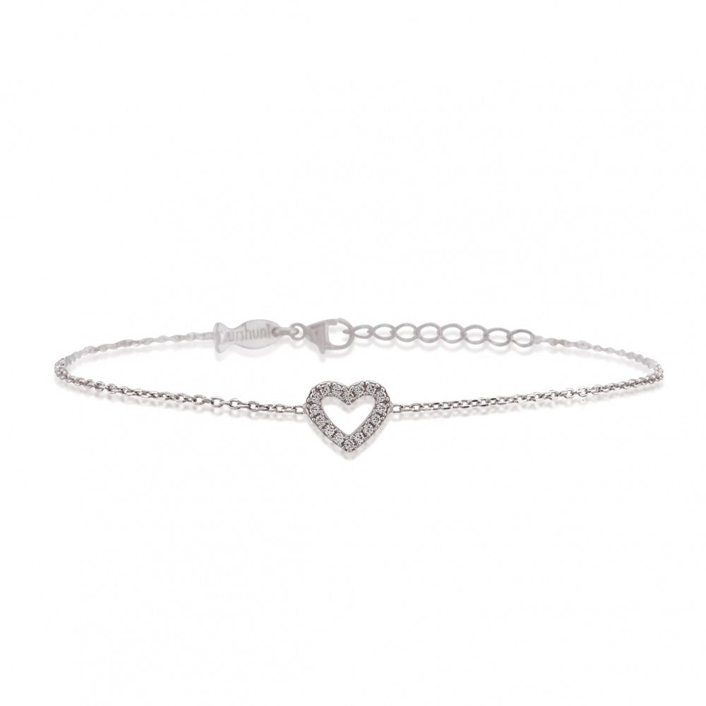 BRACCIALE CUORE E ZIRCONI