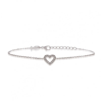 BRACCIALE CUORE E ZIRCONI