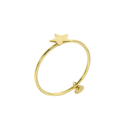 ANELLO FEDINA IN ORO CON STELLA