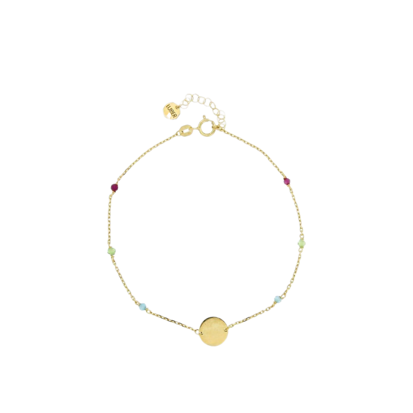 BRACCIALE TONDO CON ZIRCONI COLORATI