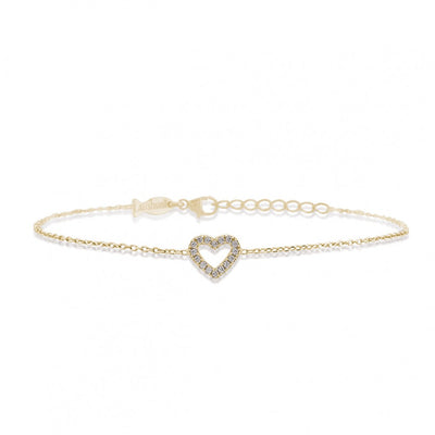 BRACCIALE CUORE E ZIRCONI