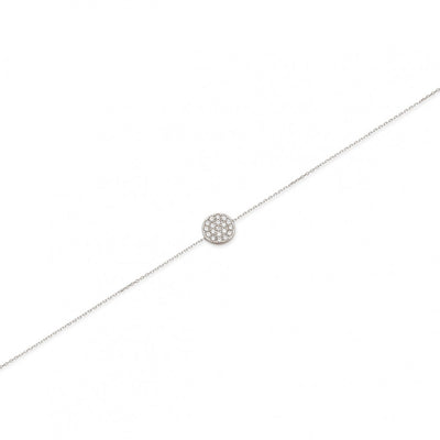 BRACCIALE CON TONDO CENTRALE CON ZIRCONI
