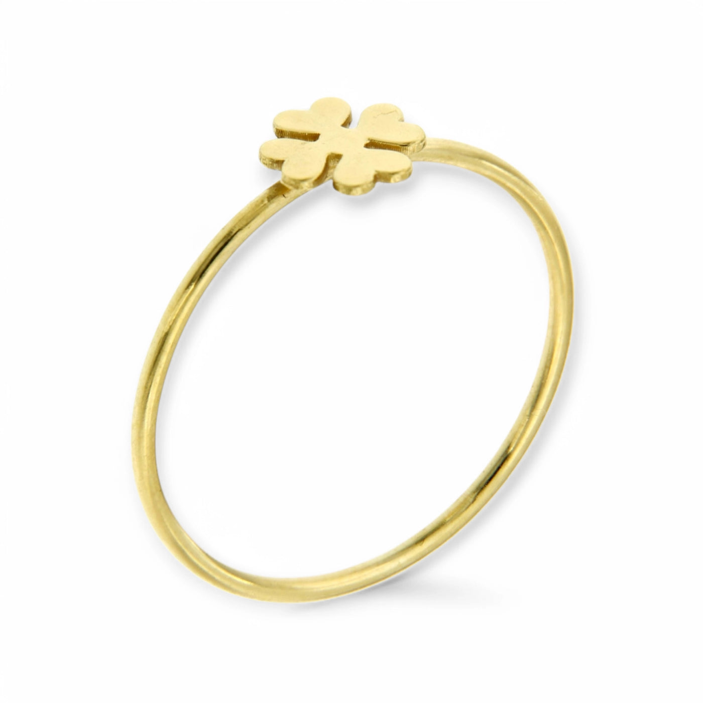 ANELLO FEDINA CON QUADRIFOGLIO
