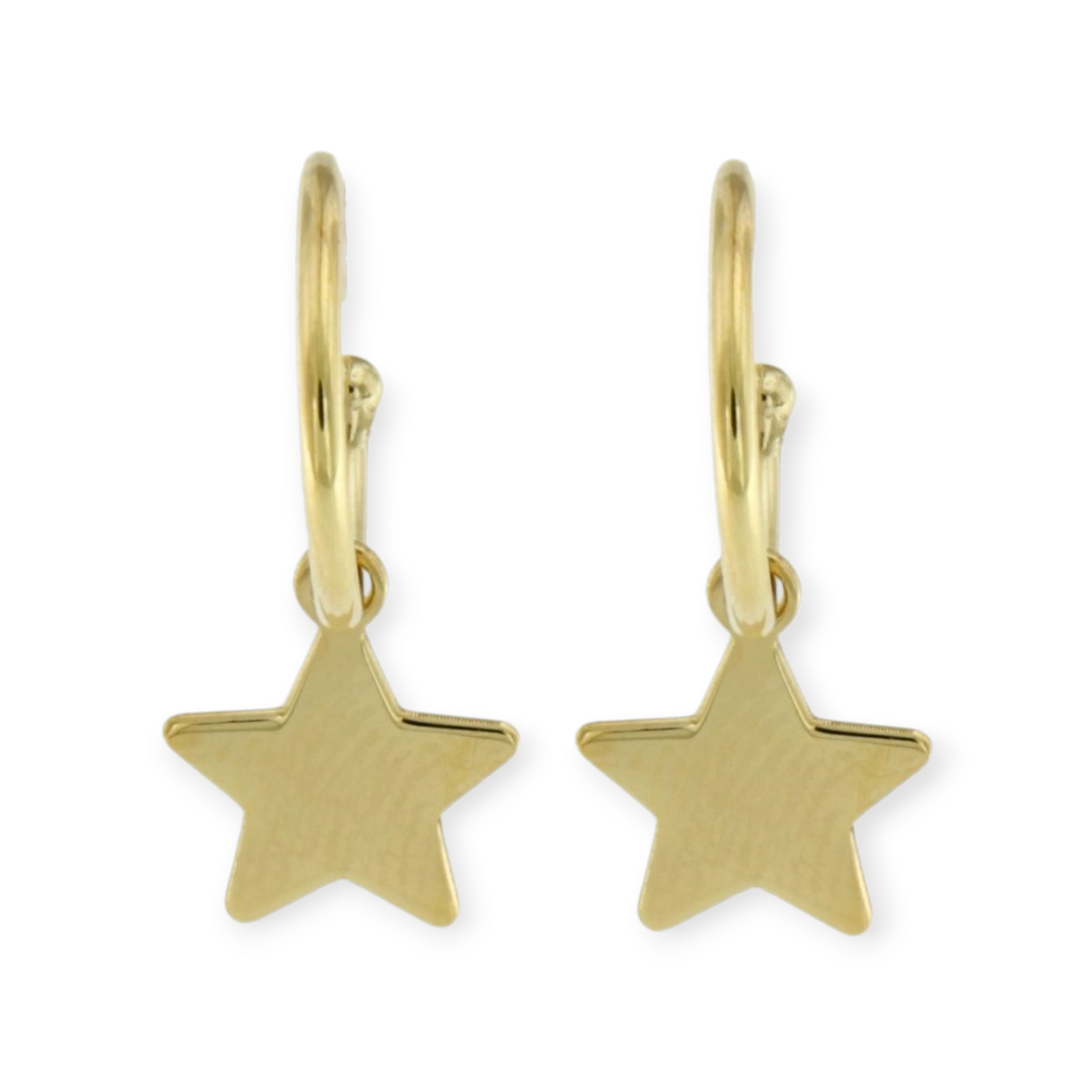 ORECCHINI CON STELLA PIATTA PENDENTE