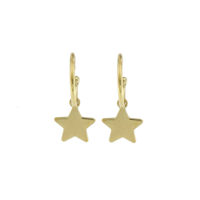 ORECCHINI CON STELLA PIATTA PENDENTE