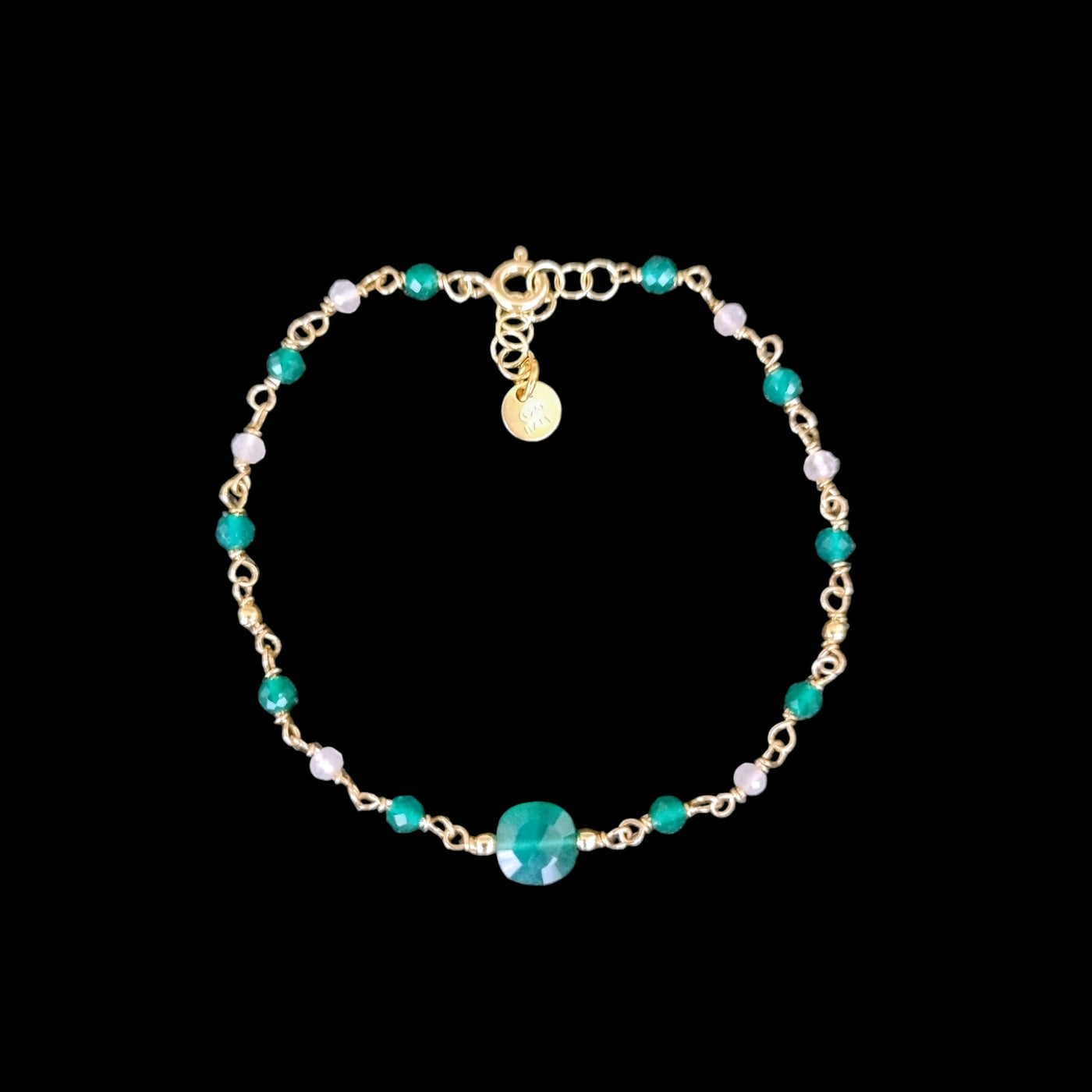 BRACCIALE CON ZIRCONI ONICE E QUARZO
