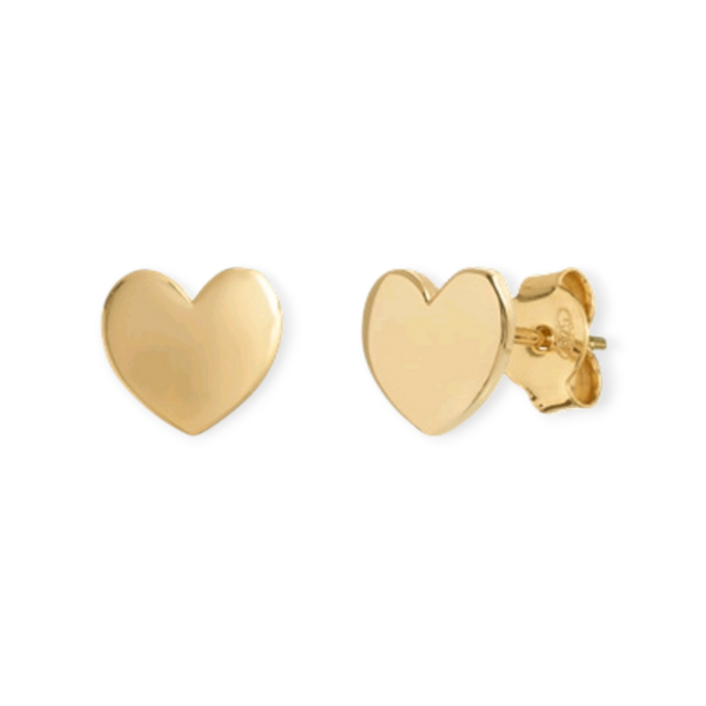 ORECCHINI A LOBO CUORE IN ARGENTO