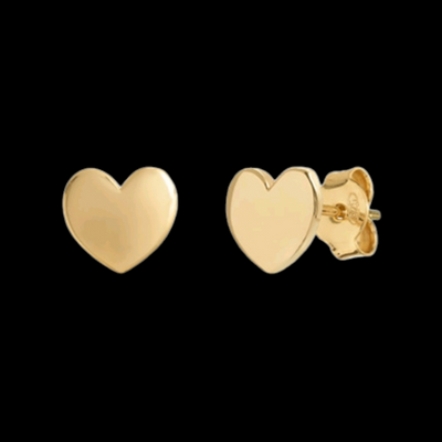 ORECCHINI A LOBO CUORE IN ARGENTO