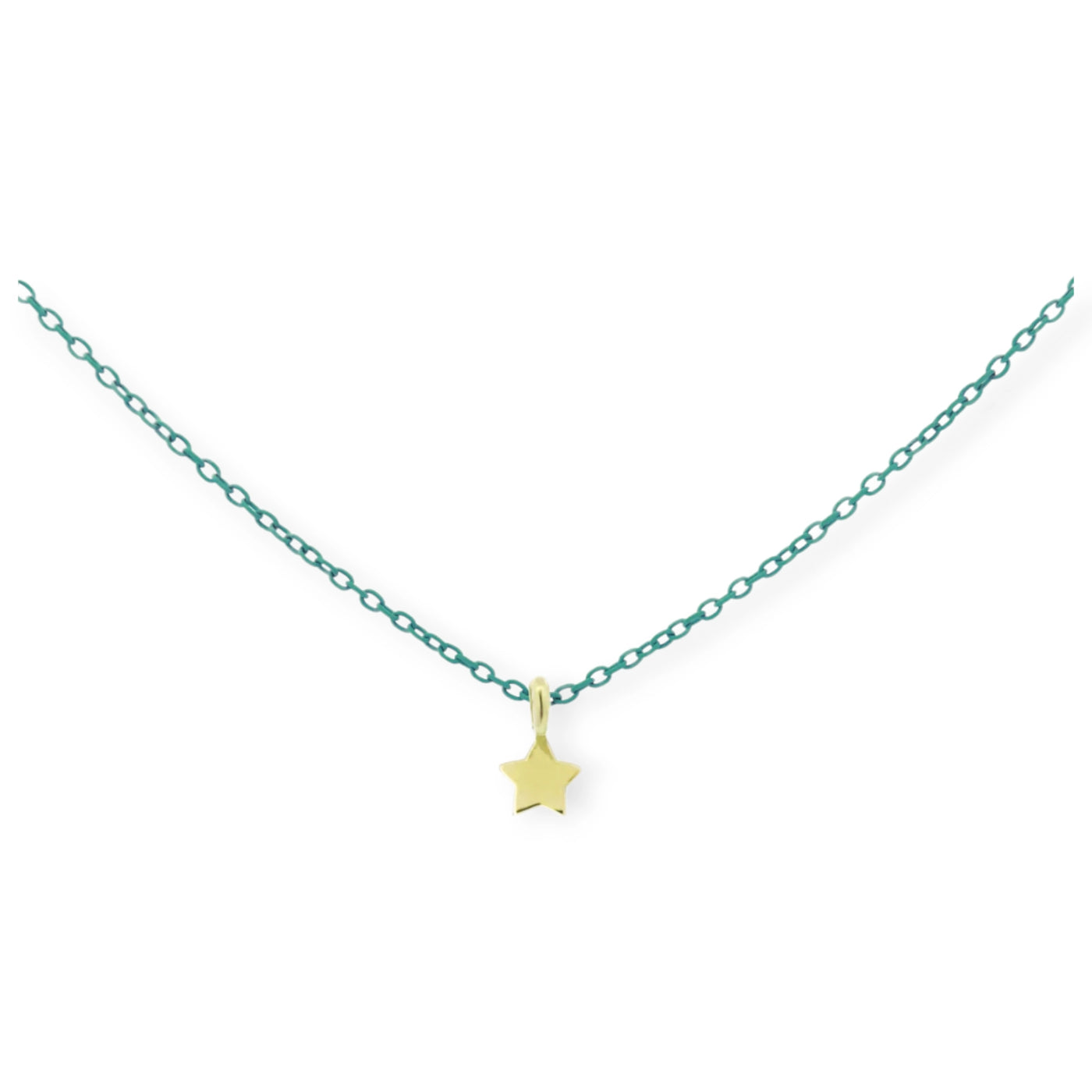 GIROCOLLO STELLA CON CATENA VERNICIATA