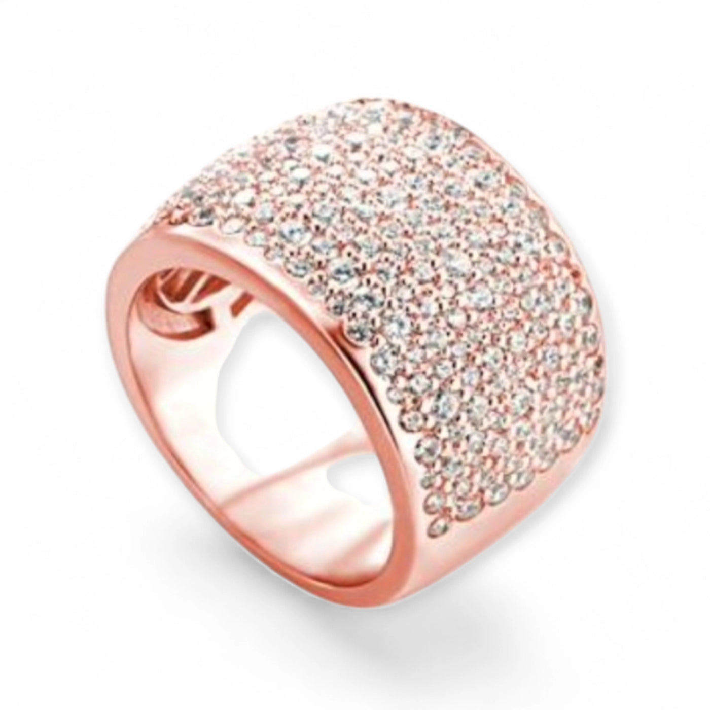 ANELLO FASCIA ZIRCONI