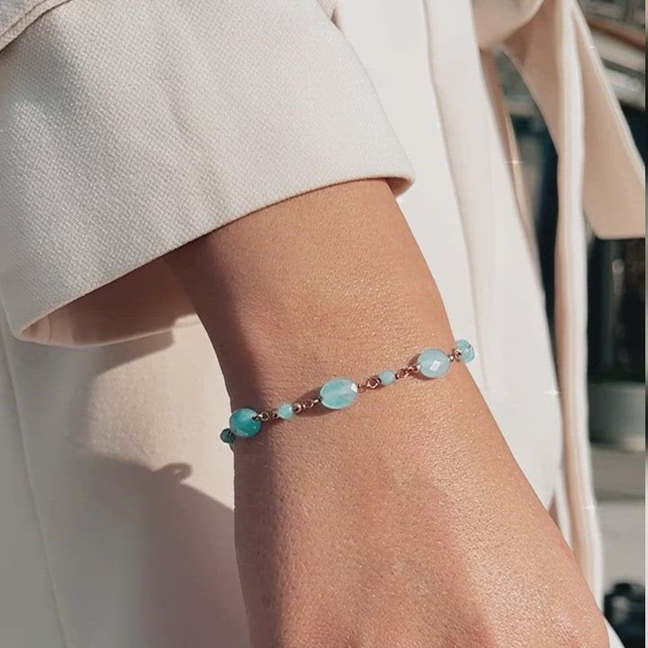 BRACCIALE CON PIETRA ANGELITE