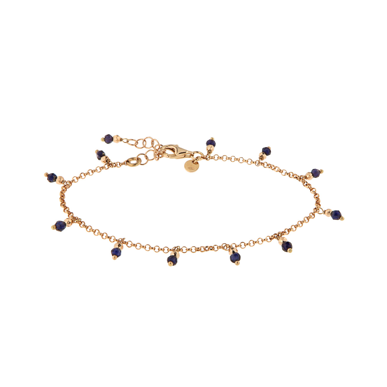 BRACCIALE GOCCE ZIRCONI BLU