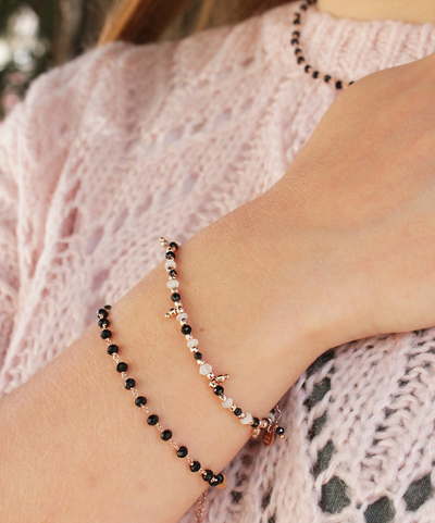 BRACCIALE CON CRISTALLI NERI