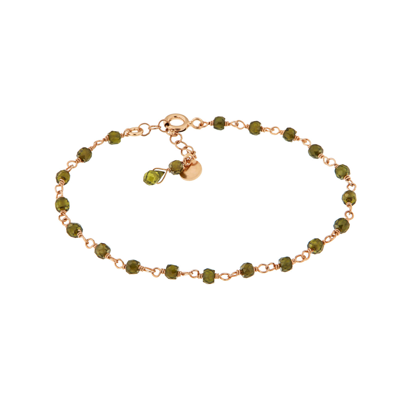 BRACCIALE CON ZIRCONI VERDE SCURO