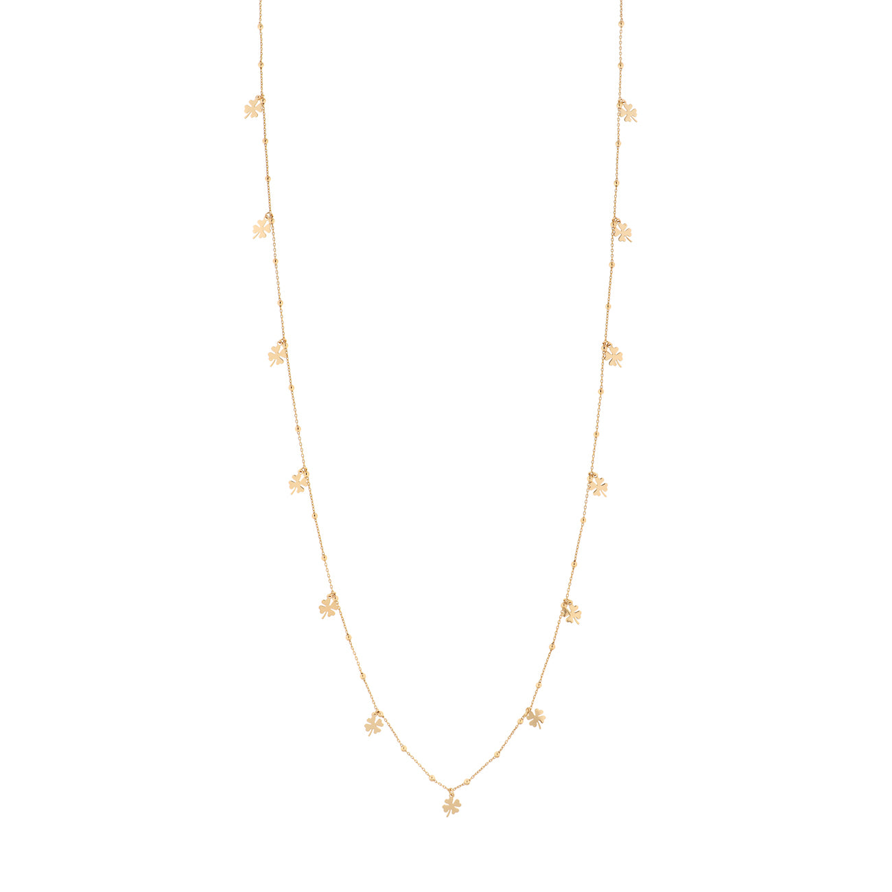COLLANA CIONDOLI QUADRIFOGLI