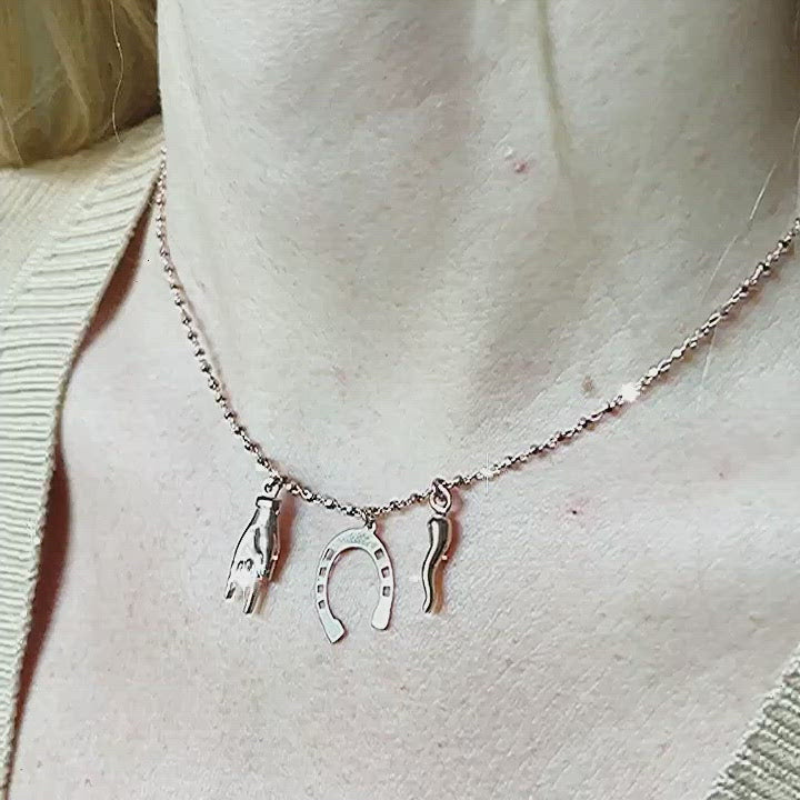 GIROCOLLO CATENINA CON CIONDOLI PERSONALIZZABILI